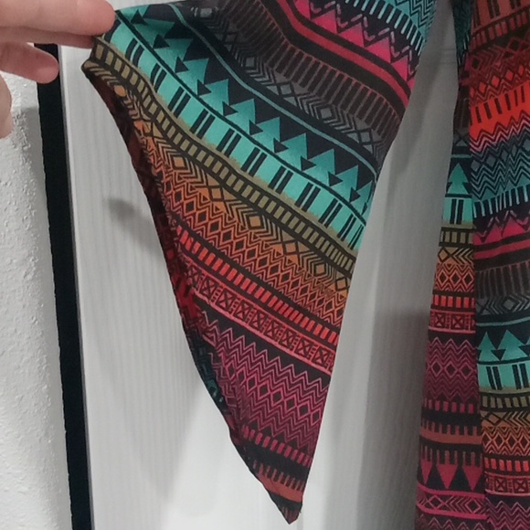 Rock 47 By Wrangler Multicolor Geometric Patterned Dress - Picture 2 of 5